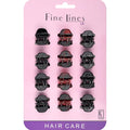 Fine Lines UK 12 Midi Claw Clips: Secure & Stylish Hold for All Hair Types (Small)