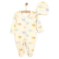 HelloBaby Elephant Print Footed Baby Sleepsuit & Hat Set (Newborn to 9 Months)