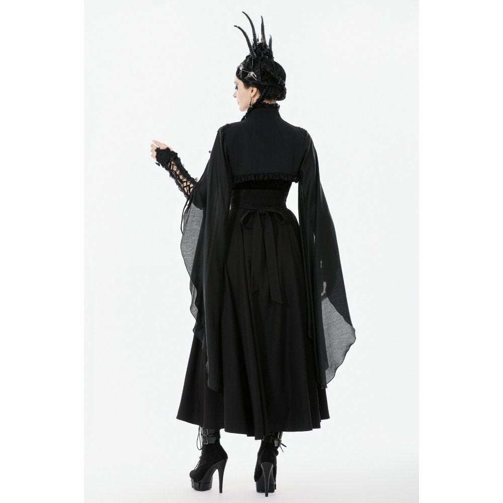 Dark in Love Erzsébet Dramatic Lace Gothic Cape Shrug