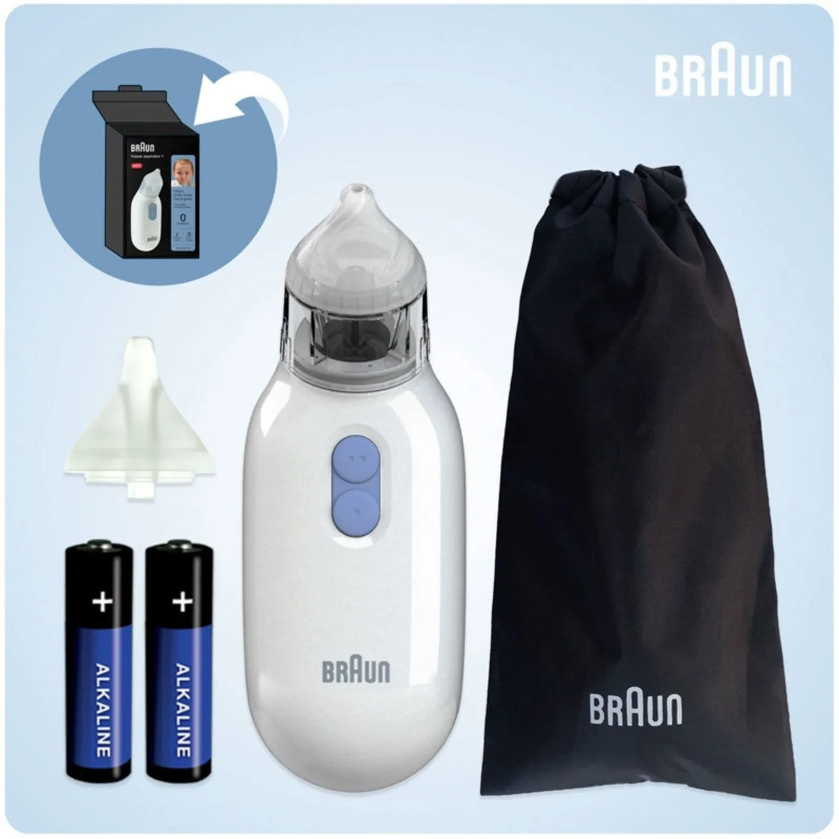Braun BNA 100EU Nasal Aspirator 0+ months - White