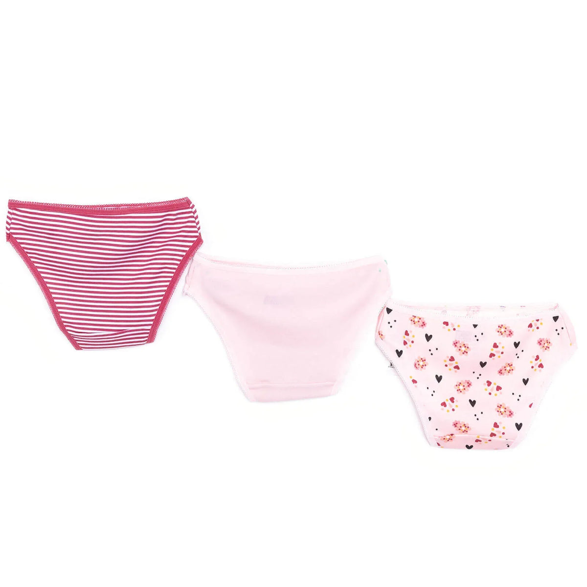 HelloBaby Baby Girl Underwear 3 pcs - Pink