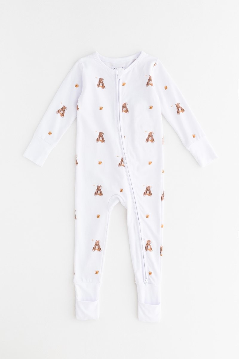 Bear Cotton Zip Sleepsuit One Piece