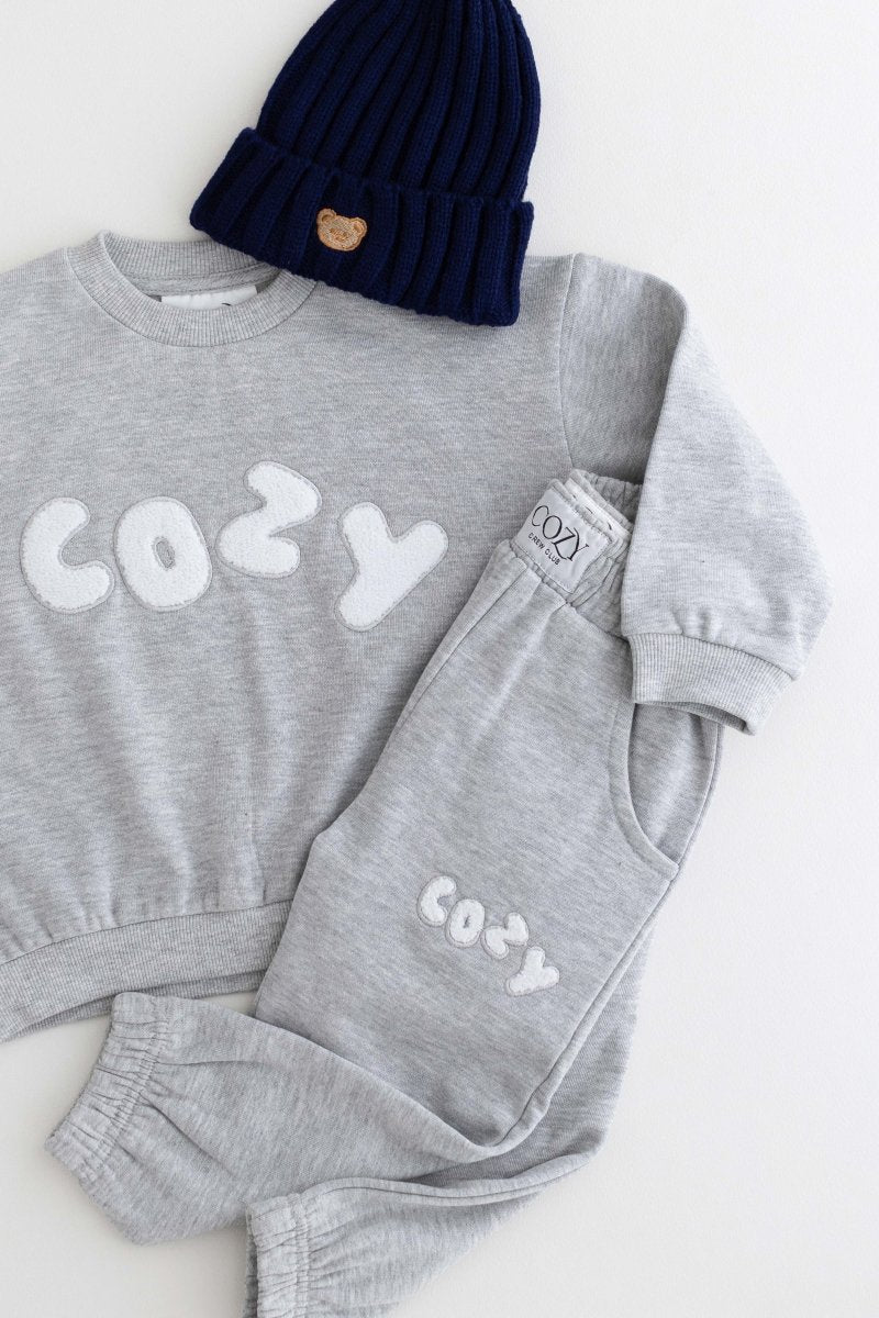 The COZY Little Lounger Tracksuit Marl Grey