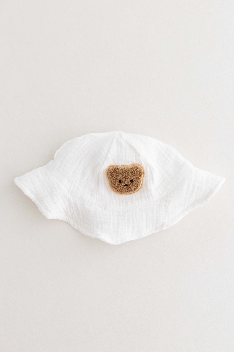The Bear Set Hat & Romper White