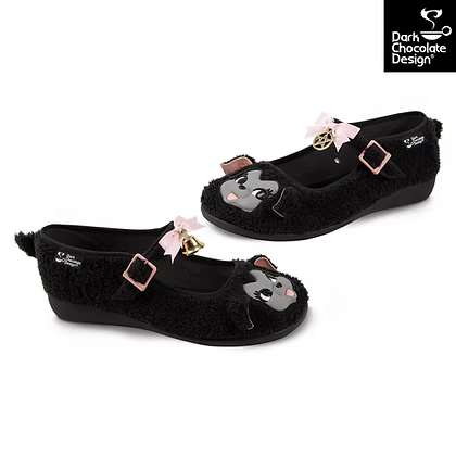 Chocolaticas® I Am The Black Sheep - Gothic Plush Mary Jane Flats - Sizes 8.5 & 9.5 left only!