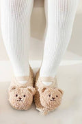 The Beige Bear Strap Slippers