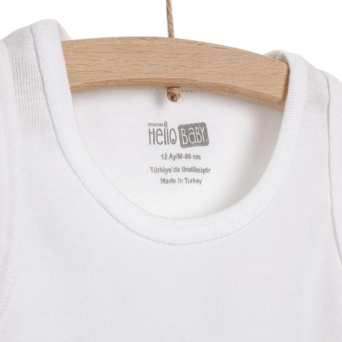 HelloBaby 2 Pack Ribbed Baby Vests (12 Months to 5 Years)