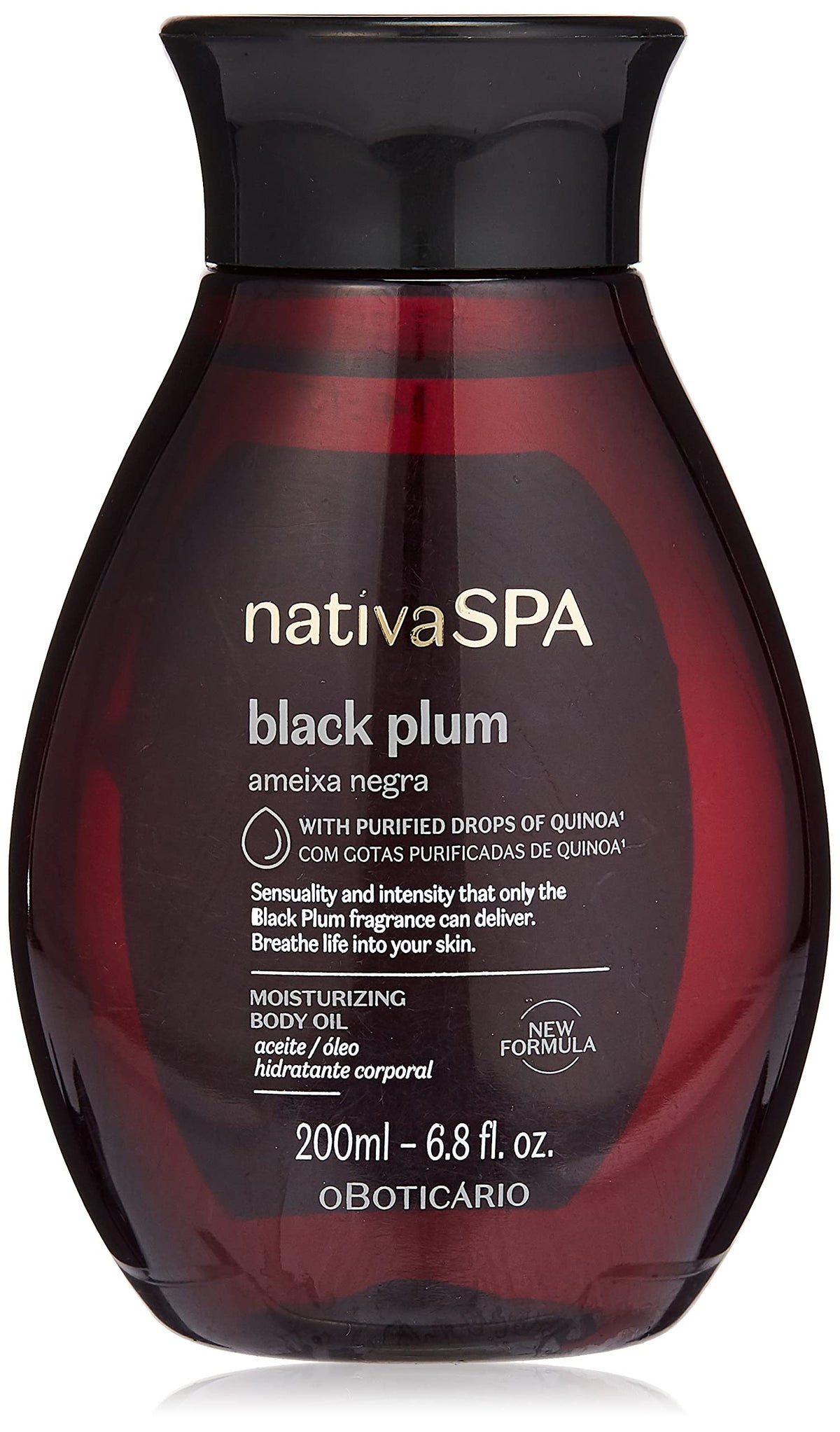 Oleo Hidratante Corporal Nativa Spa (Ameixa Negra) 200 Ml - O Boticario - Nativa Spa (Black Plum) Body Moisturizing Oil 6.7 Fl Oz