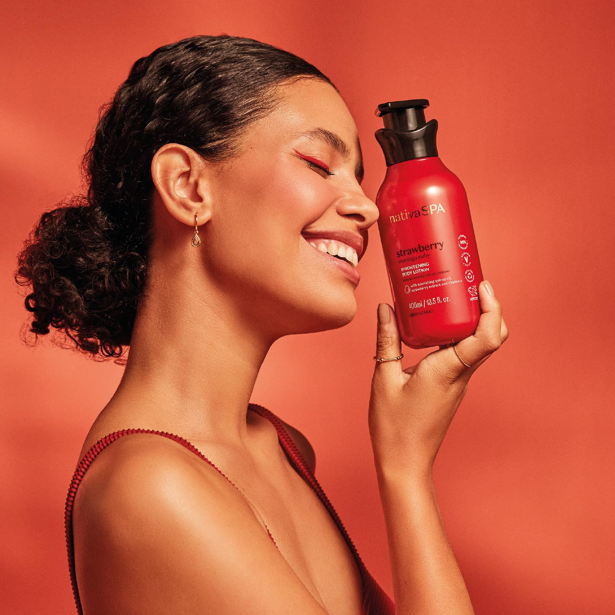 Loção Hidratante Morango Ruby Nativa SPA - 400ml