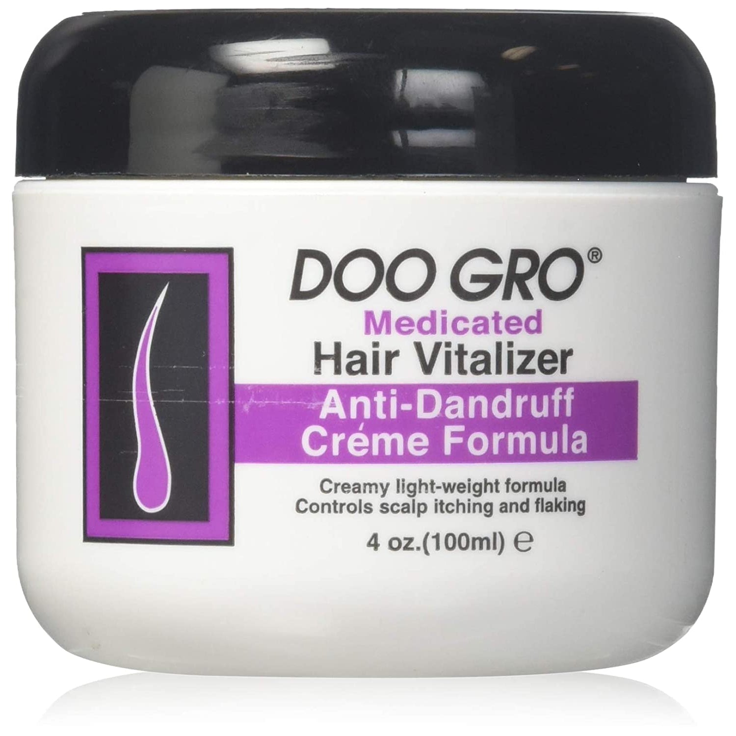 Doo Gro Medicated Hair Vitalizer Promotes Healthy Hair Growth & Scalp Treatment for All Hair Types 4 Oz