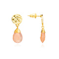 Classic Athena Kate Drop Earrings Peach Moonstone