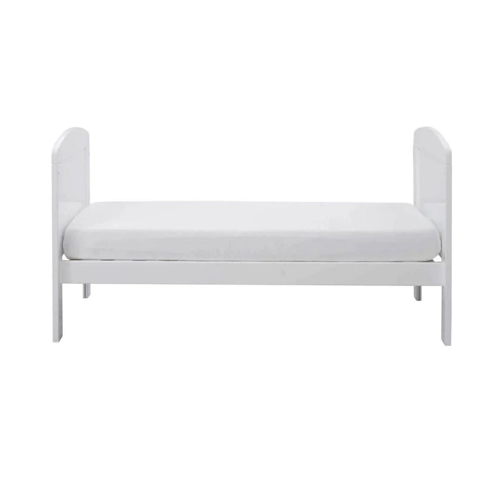 Ickle Bubba Coleby Mini Cot Bed White - Premium Pocket Sprung Mattress