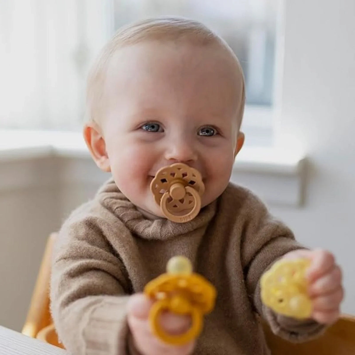 BIBS Boheme Soothers 0-6 months Pack of 2 - Woodchuck & Blush
