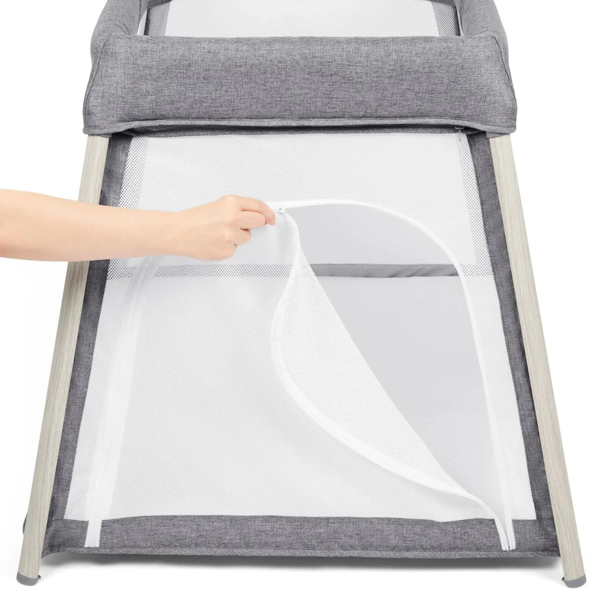 Ickle Bubba Scout 3-in-1 Travel Crib Cot & Playpen - Ash Grey