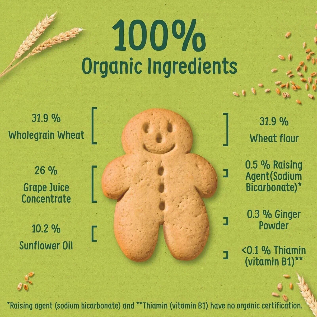 Organix Gingerbread Men Biscuits 12+ months 135g