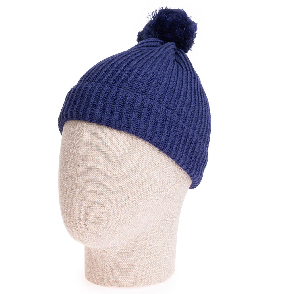 HelloBaby Pom-Pom Knitted Baby Beanie (One Size)