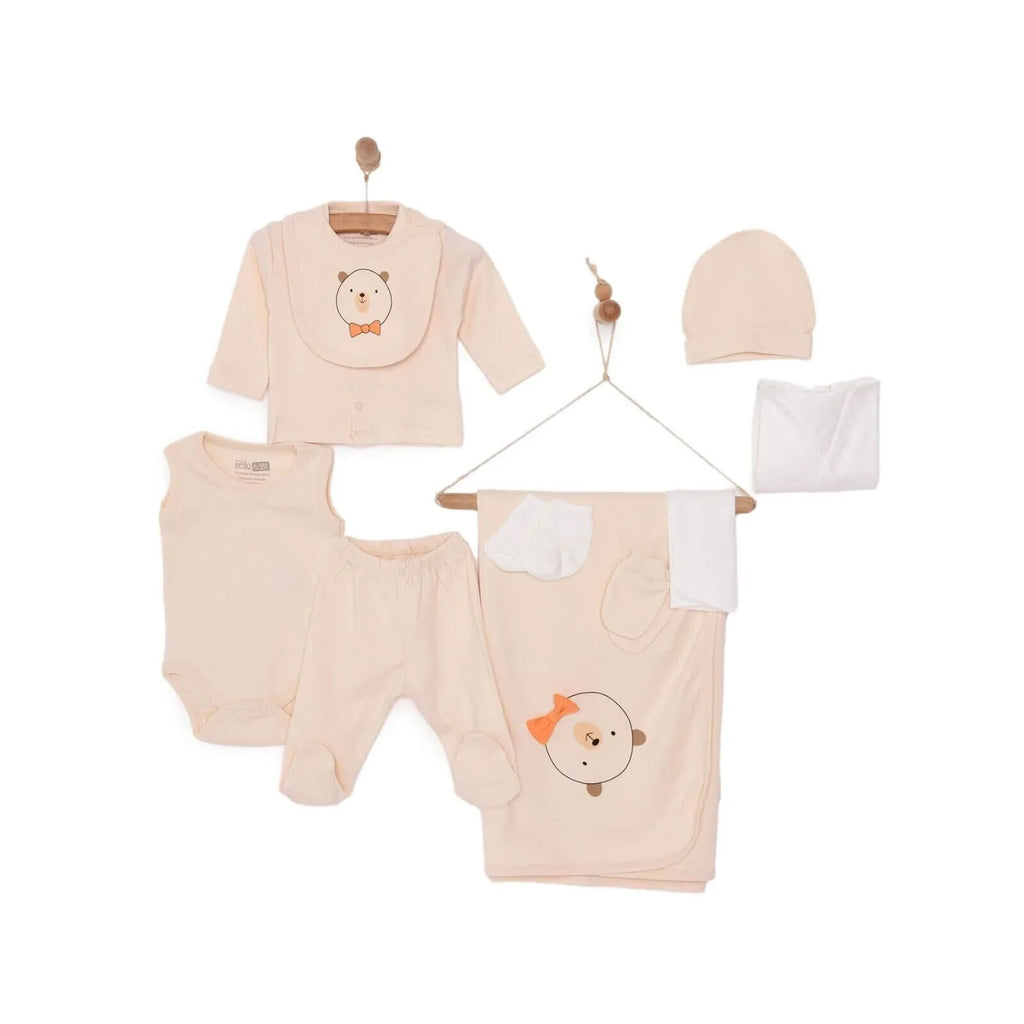 HelloBaby 10 Piece Bow Tie Detail Baby Hospital Bag Set (Newborn)