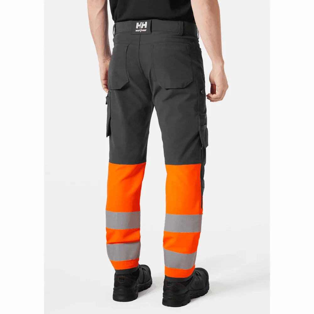 Helly Hansen 77429 Alna 4-Way Stretch Hi-Vis Cargo Pant Trouser