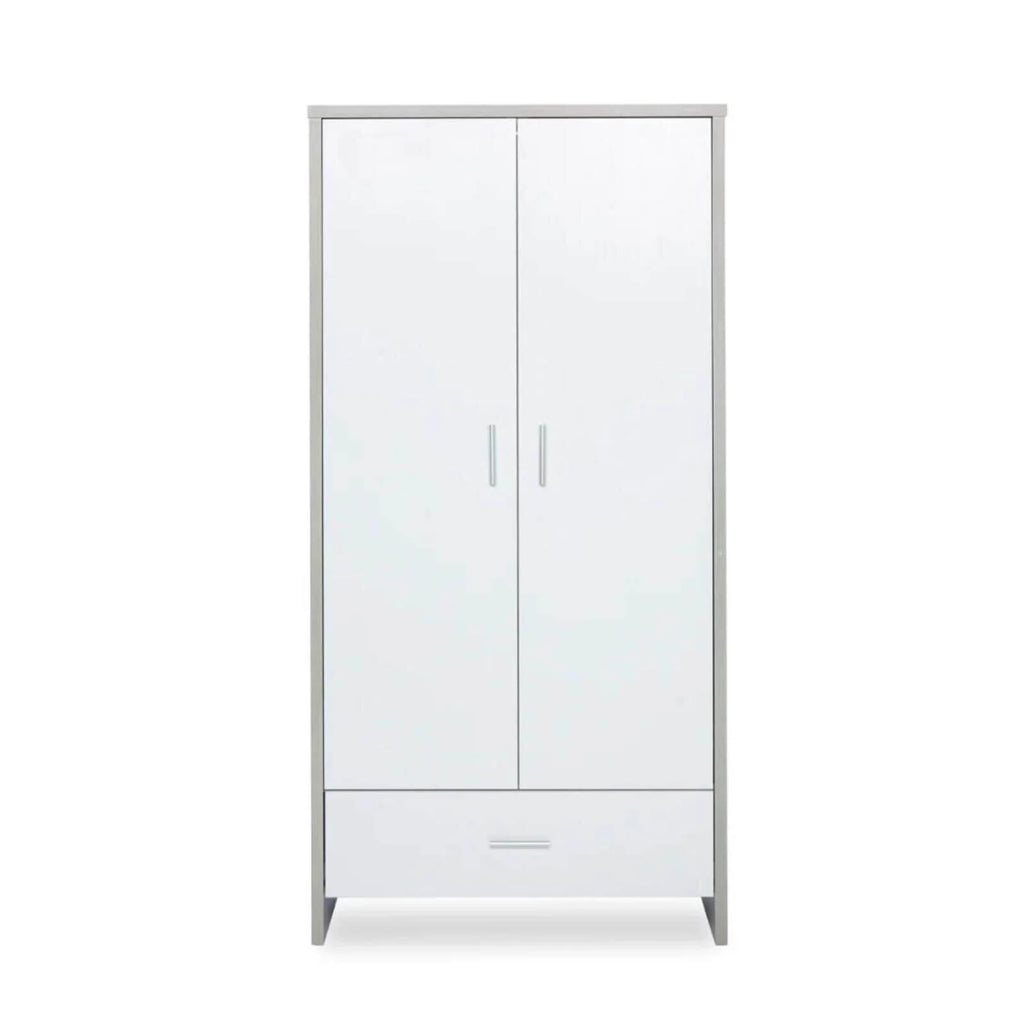 Ickle Bubba Pembrey Wardrobe - Ash Grey & White
