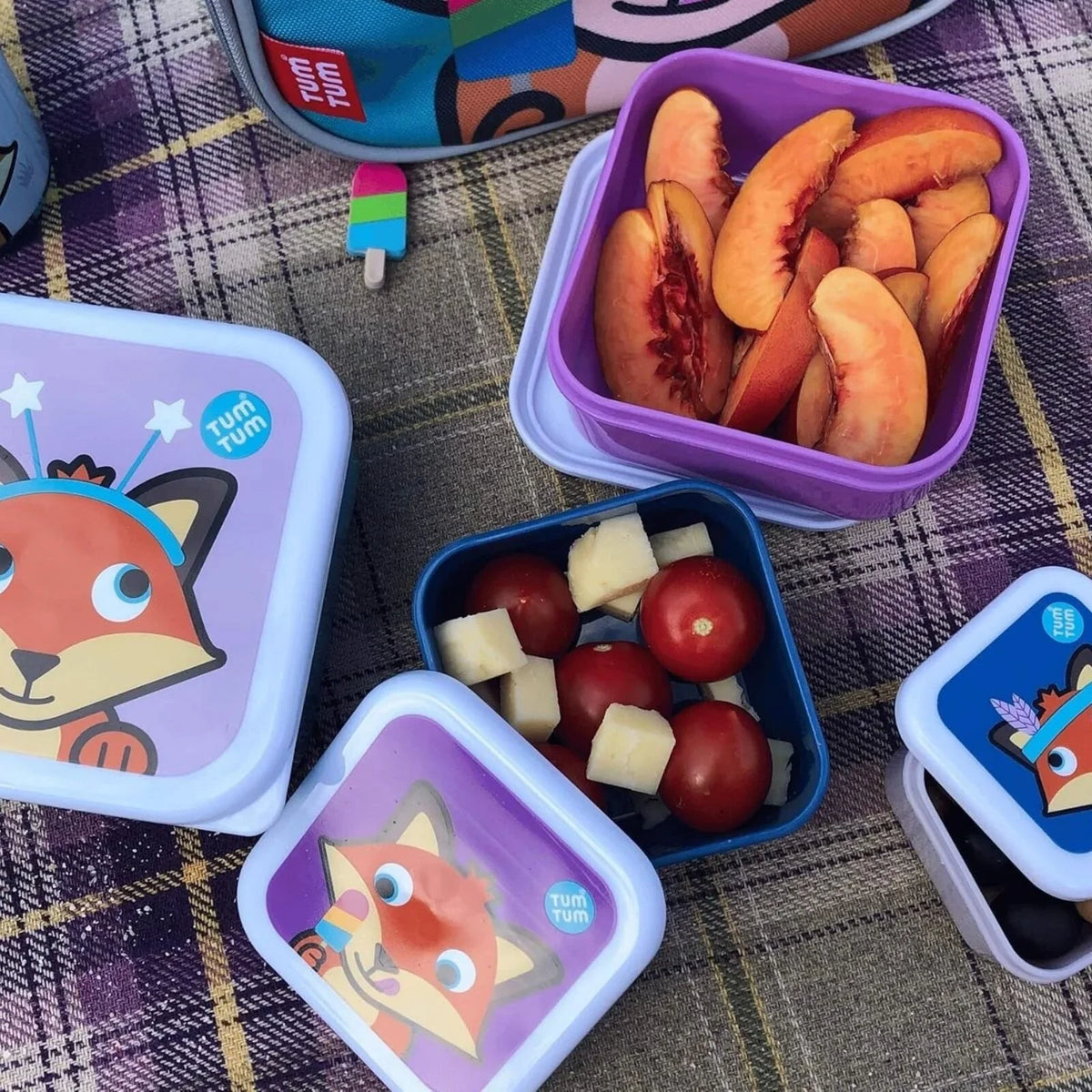 TUM TUM Nesting Snack Pots Pack of 4 - Felicity Fox