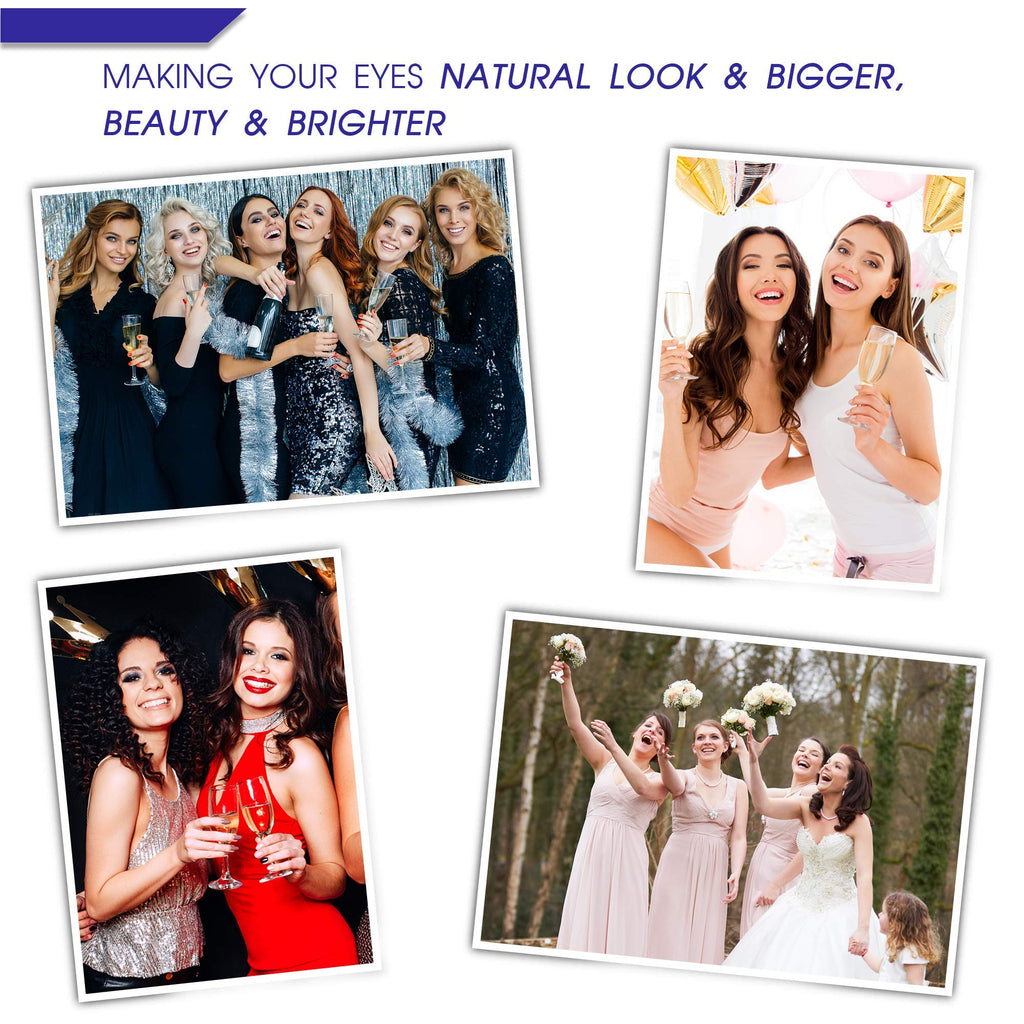 7C SEVENCROWN Magnetic Eyelashes 3D Medium with Upgraded Magnetic Liner – Waterproof & Reusable