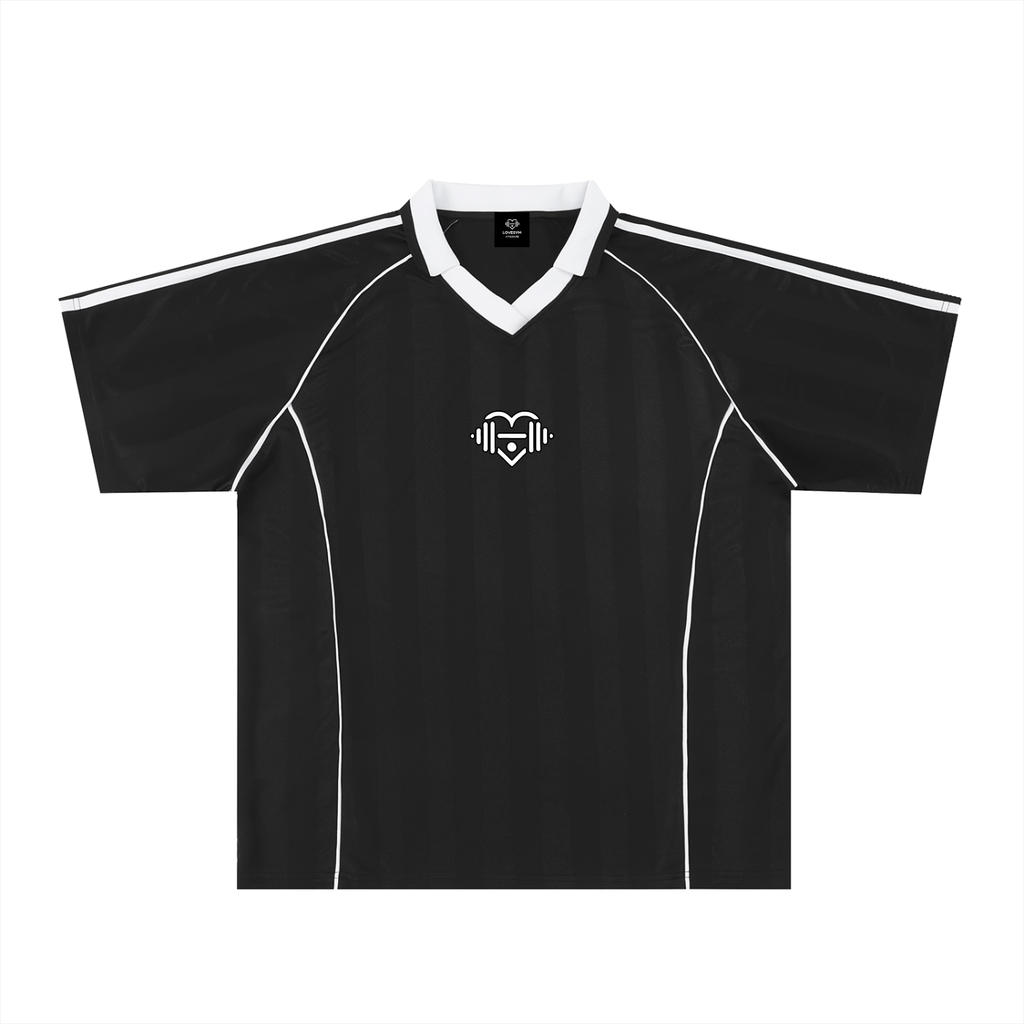 Shadow Stripe Collared Soccer Jersey