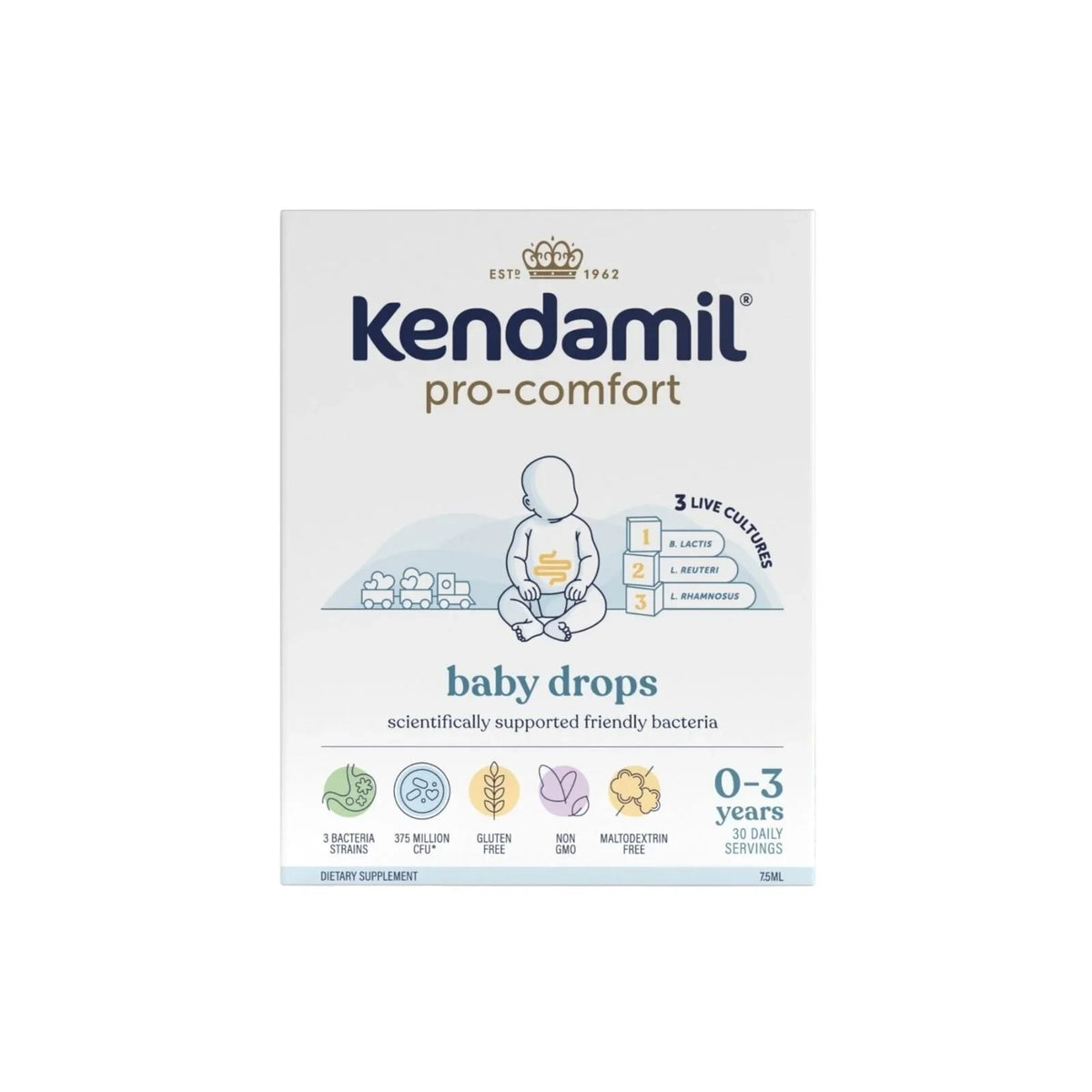 Kendamil Pro Comfort Baby Drops 0-3 years 7.5ml