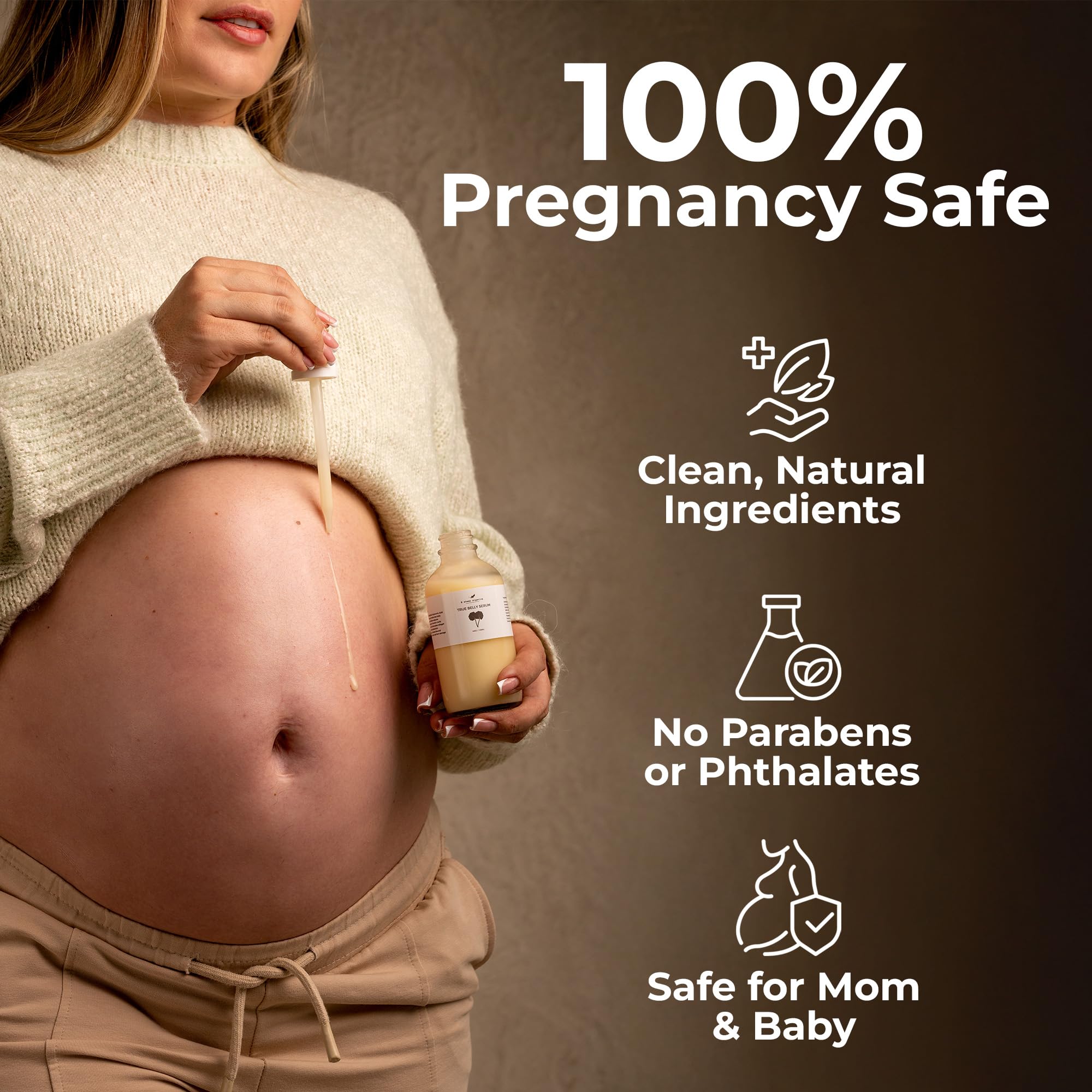 8 Sheep True Belly Serum – Pregnancy-Safe Skin Care with Centella & Hyaluronic Acid