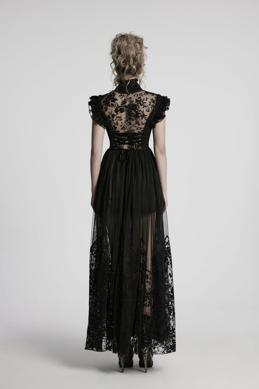 Punk Rave Seraphina Goth Flying Sleeve Dress