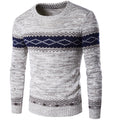 Ethnic Style Color Block Sweater – Warm Knit Pullover