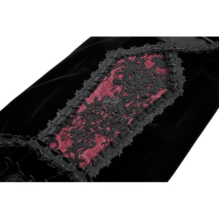 Dark in Love Gothic Elegant Velvet Mermaid Skirt