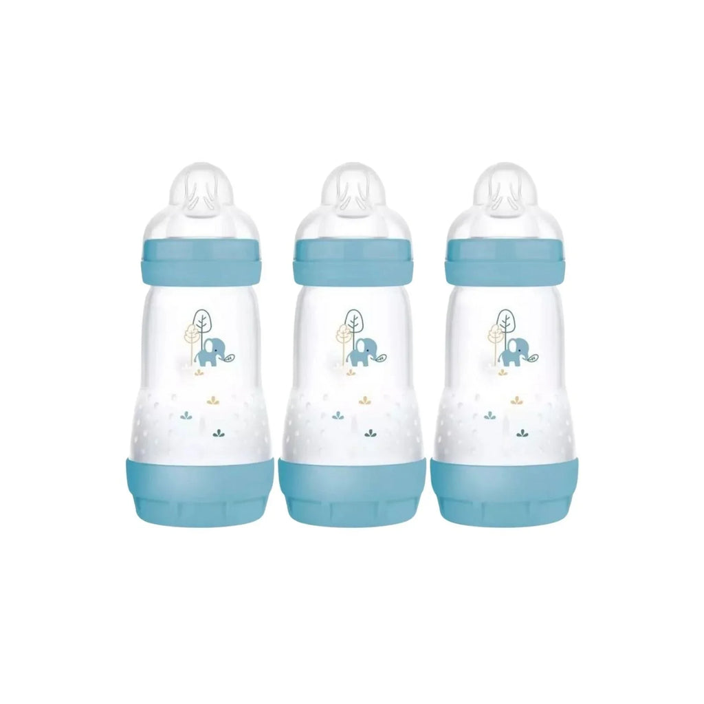 MAM Easy Start Anti-Colic Bottle 260ml Pack of 3 - Blue