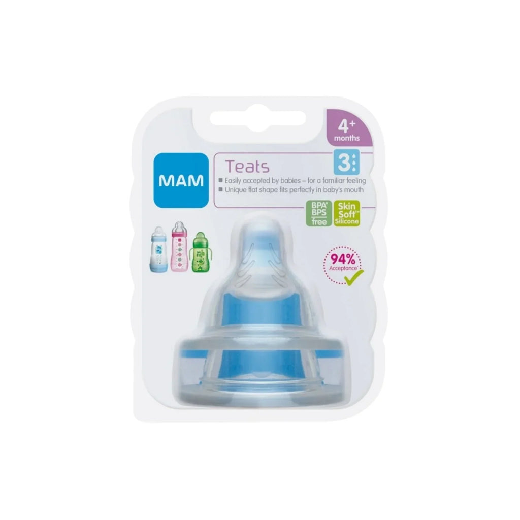 MAM SkinSoft Silicone Teat Fast Flow 4+ months Pack of 2