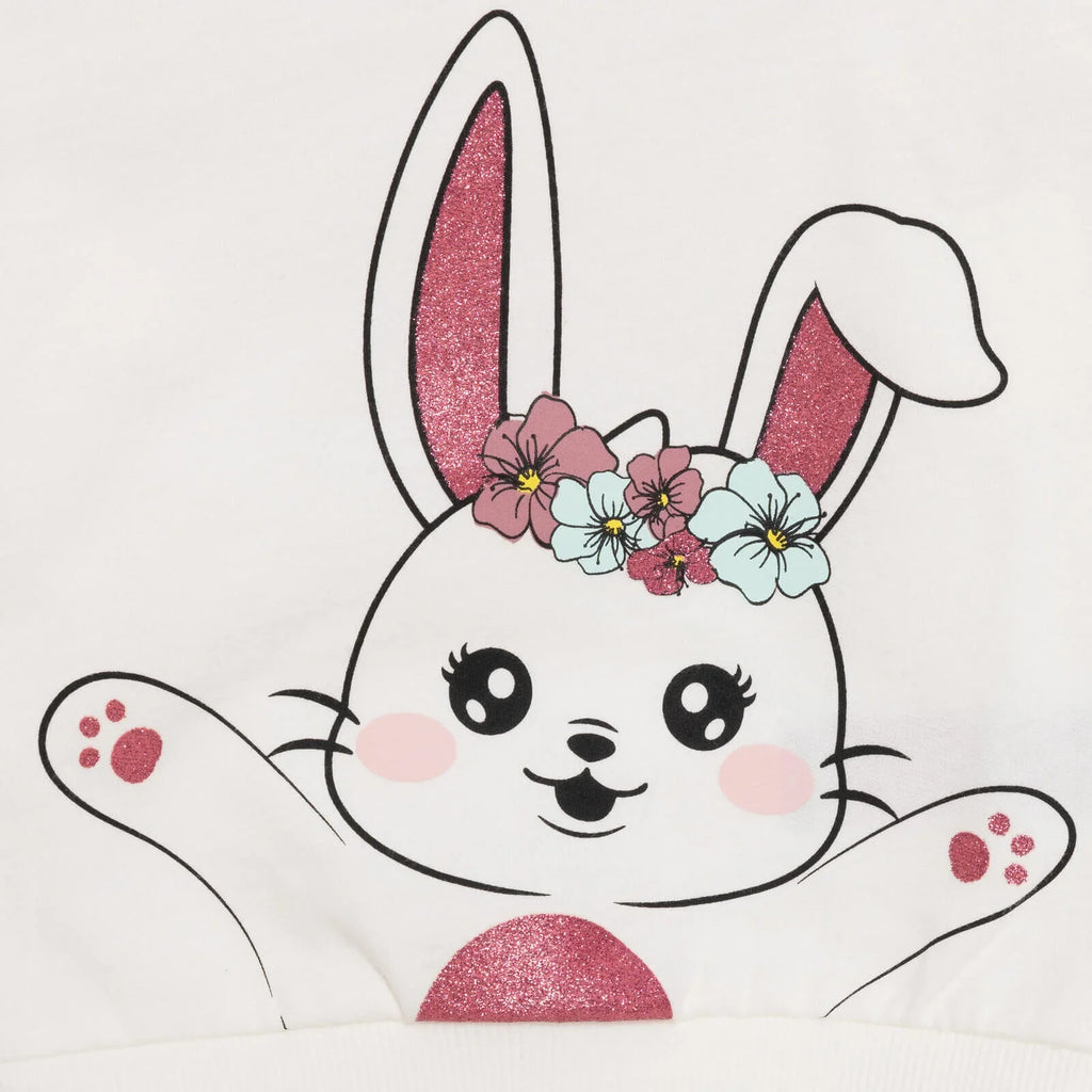 HelloBaby Bunny Motif Brushed Baby Sweatshirt (6 Months to 5 Years)