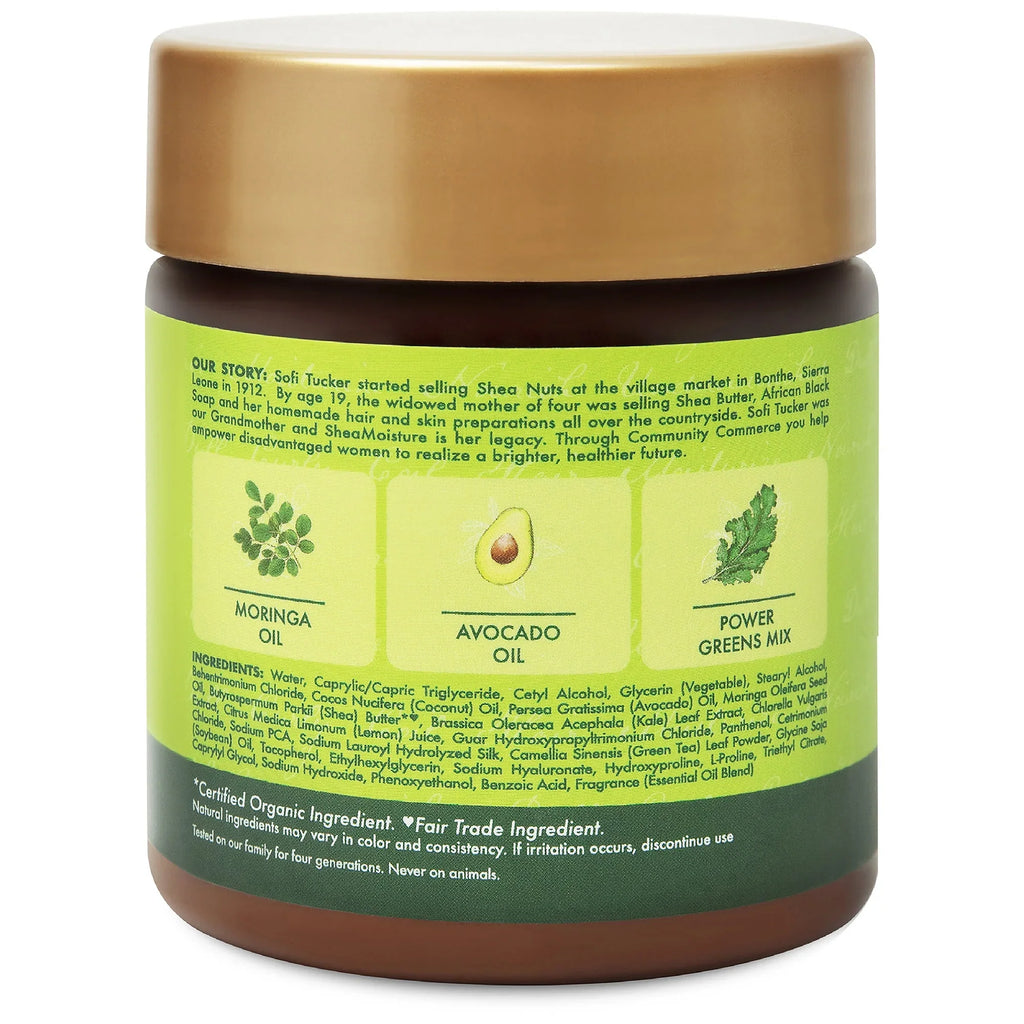 Shea Moisture Moringa & Avocado Power Greens Reconstructor 8 oz / 237 ml - For Weak, Brittle & Dry Hair