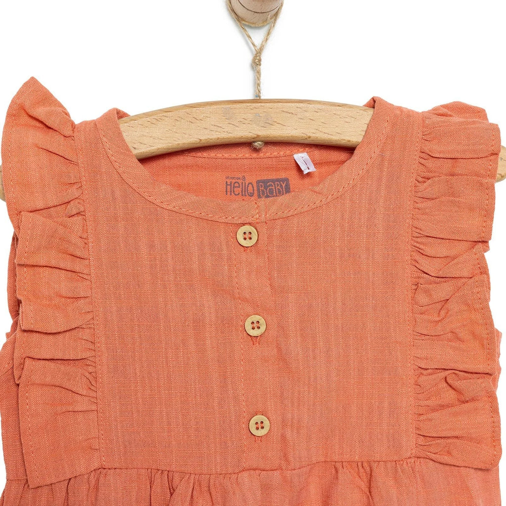HelloBaby Baby Girl Athlete Bodysuit - Vermilion