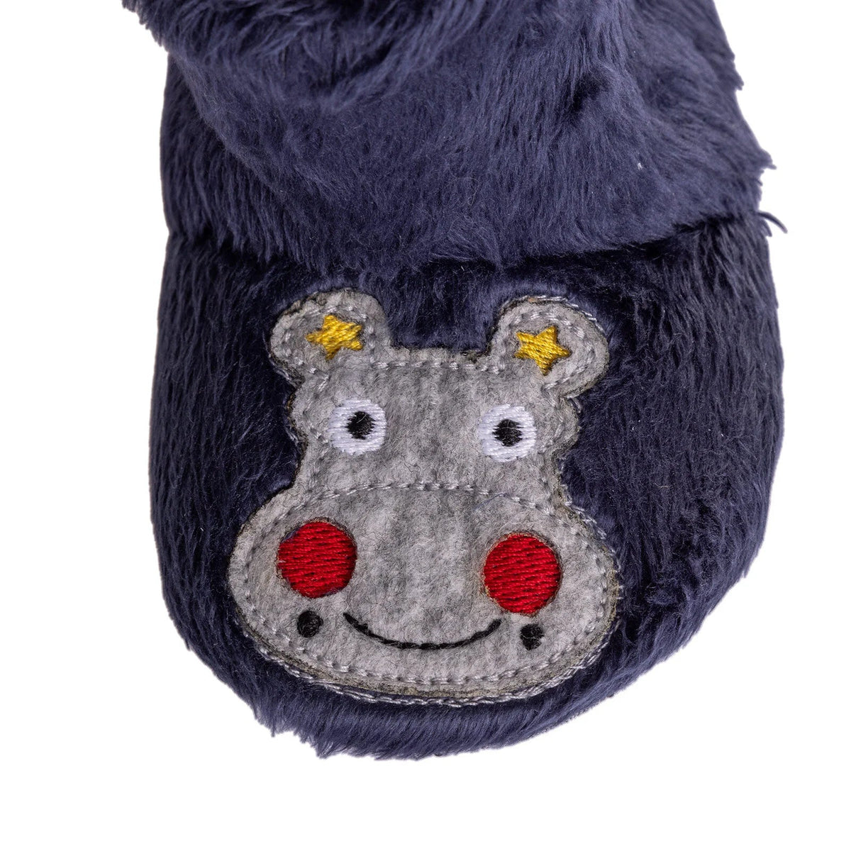HelloBaby Hippo Embroidered Wellsoft Baby Slippers