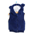 BabyZ Space Print Hooded Ear Detail Soft Fleece Baby Gilet (6 Months to 4 Years)