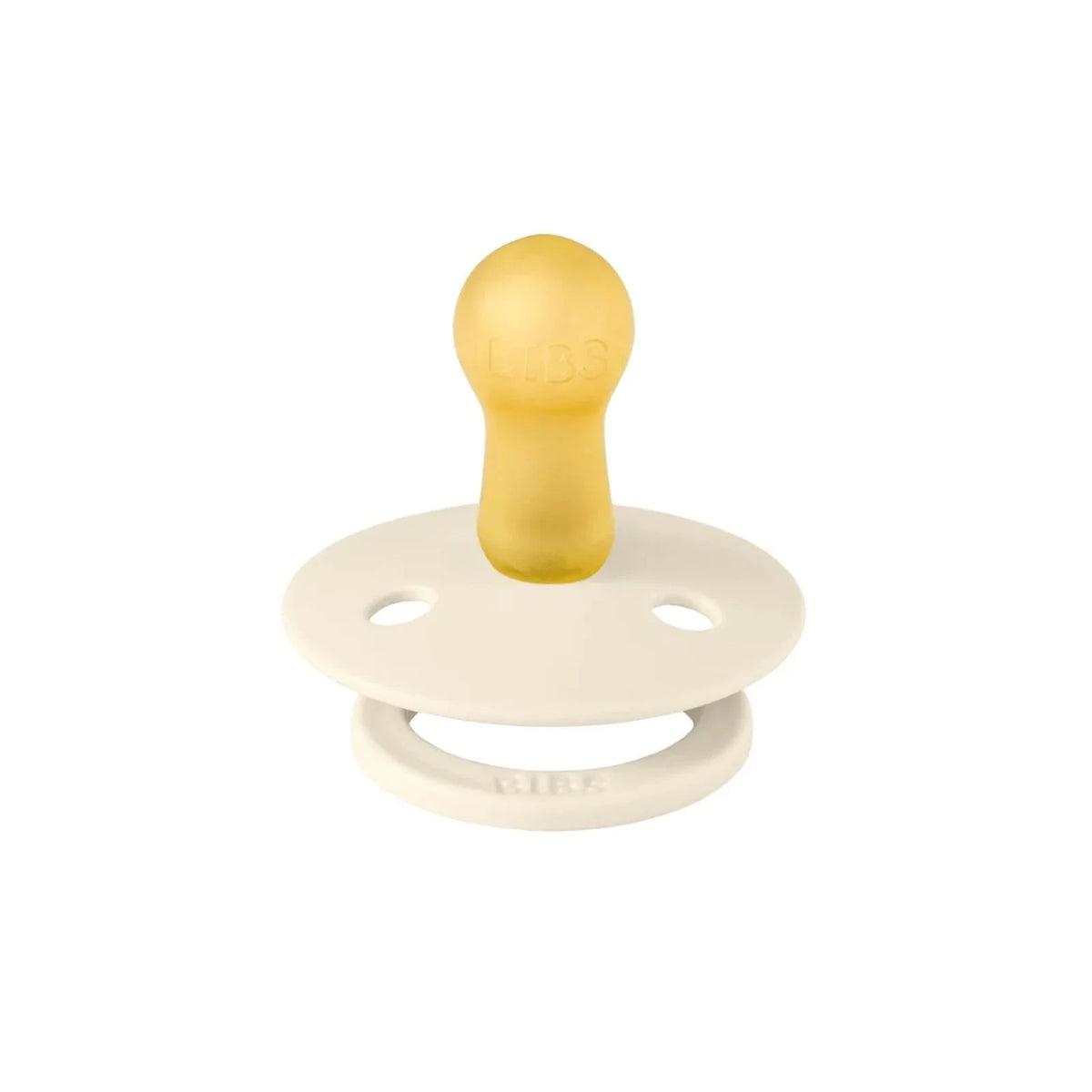 BIBS Pin Latex Soothers 6+ months Pack of 2 - Ivory & Vanilla