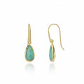 Simi Teardrop Gemstone Earrings: Pariba Onyx