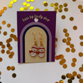 Gold and white Christmas duck snowman dangle earrings on gold plated hooks