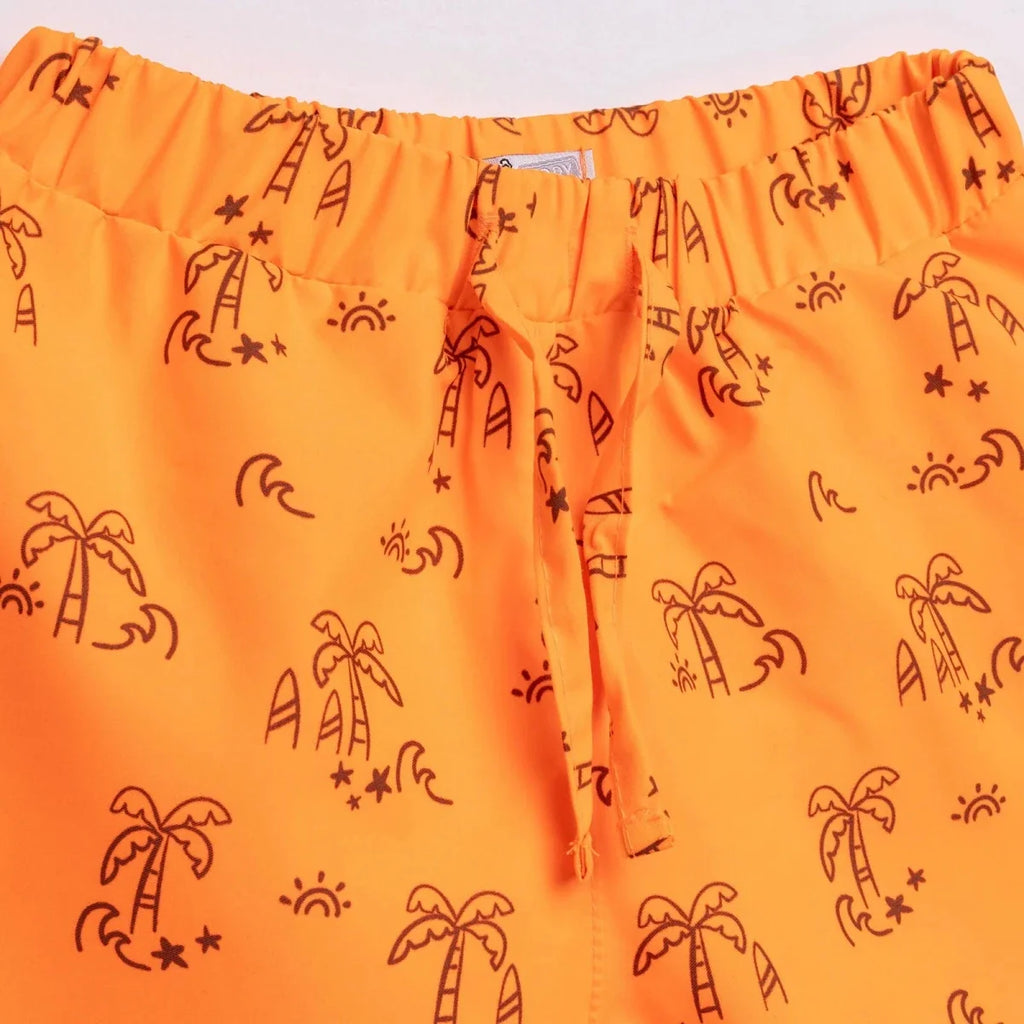 HelloBaby UV Protection Palm Print Baby Swim Shorts (2 Years to 5 Years)