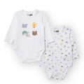 HelloBaby Long Sleeve Body 2 Pack - Ecru