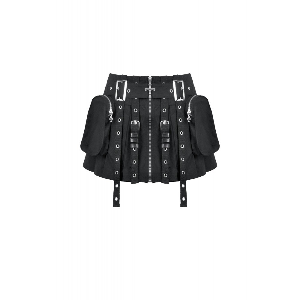 Dark in Love Metal Punk Skirt