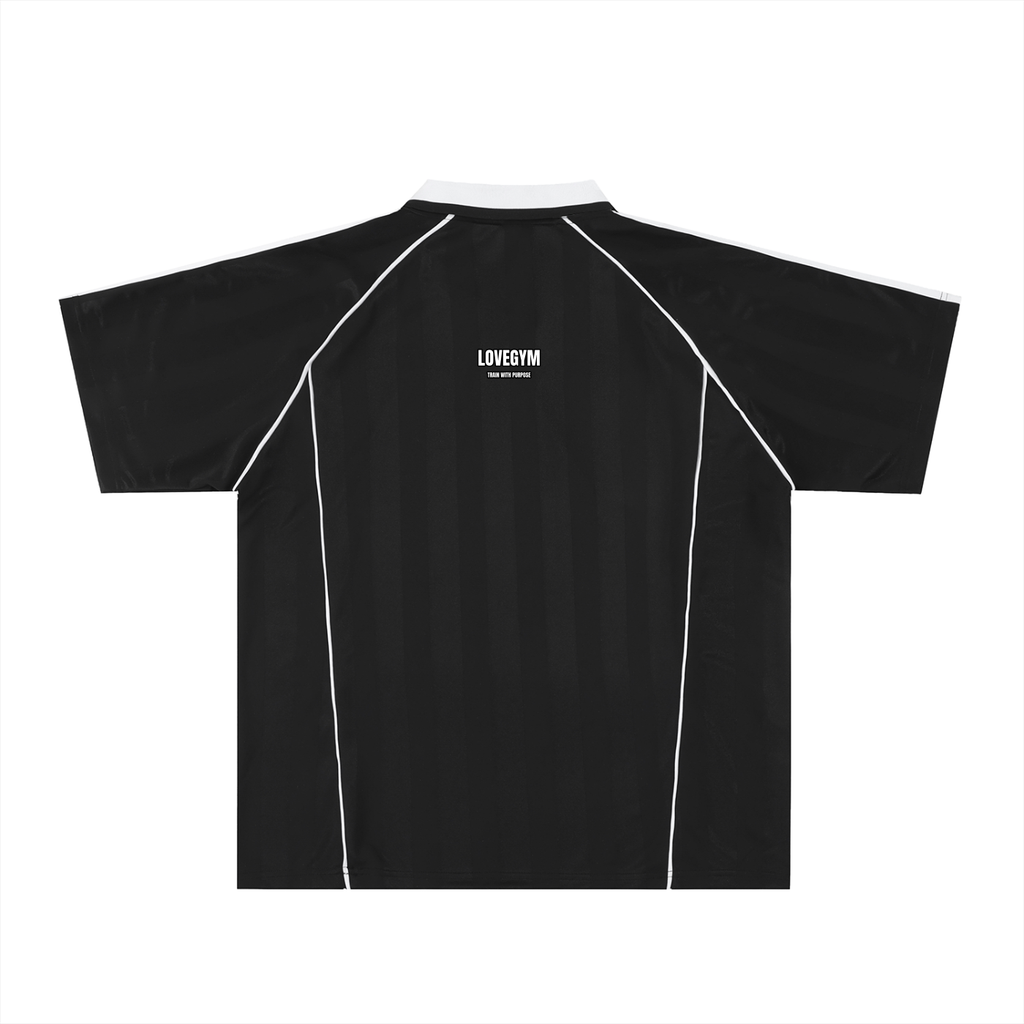 Shadow Stripe Collared Soccer Jersey