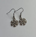 Silver snowflake  Christmas earrings