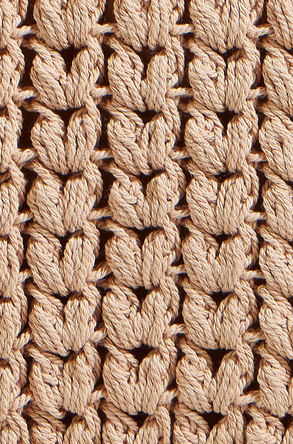 Yumi Brown Crochet Small Cross Body