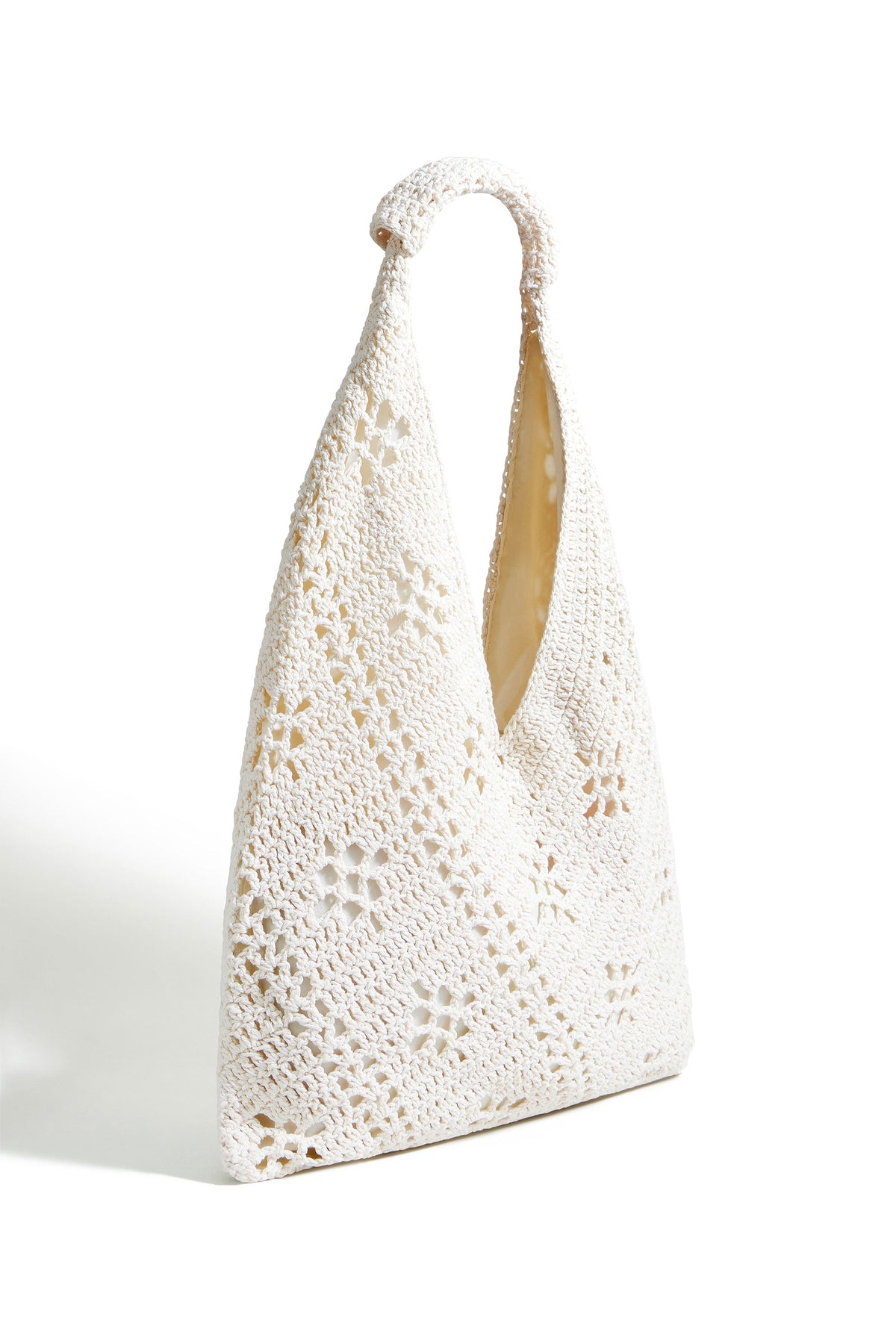 Yumi Ivory Crochet Hand Bag