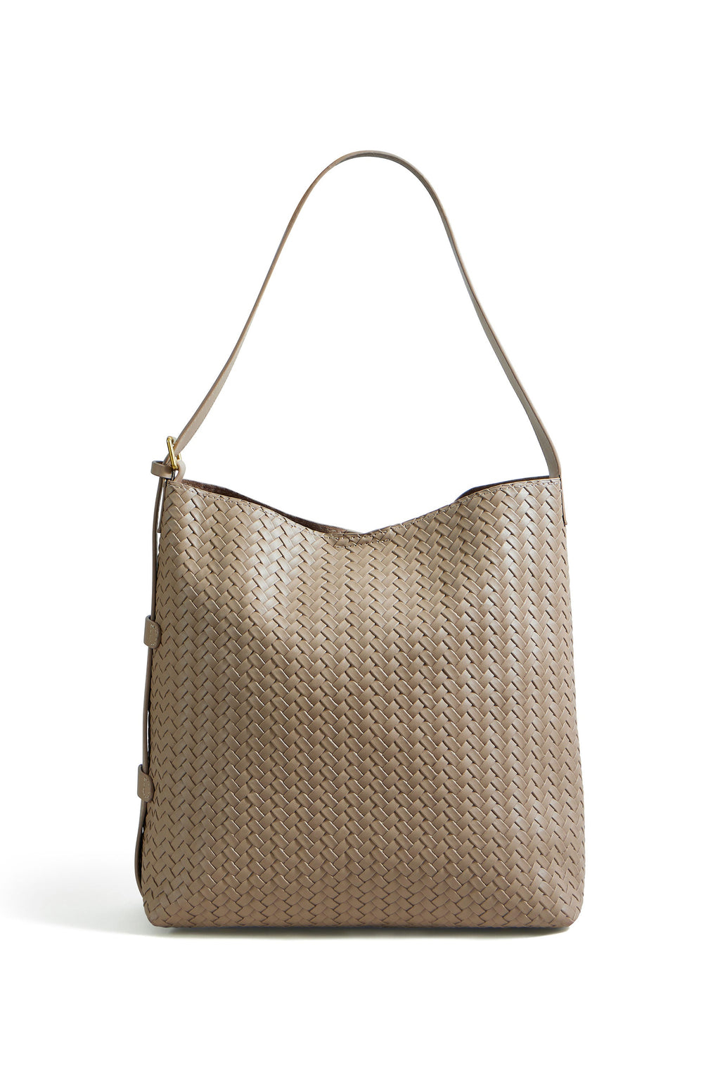 Yumi Stone Woven Shoulder Bag With Detachable Inside Purse