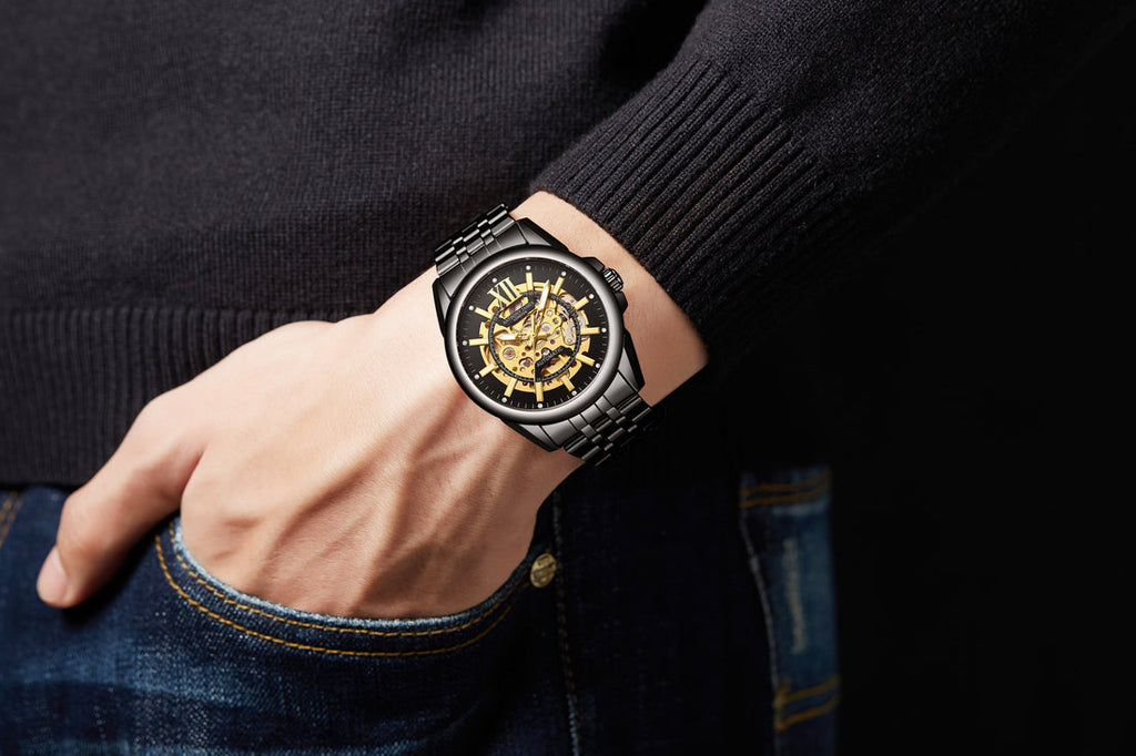 Hand Assembled Anthony James Mystique Automatic Black